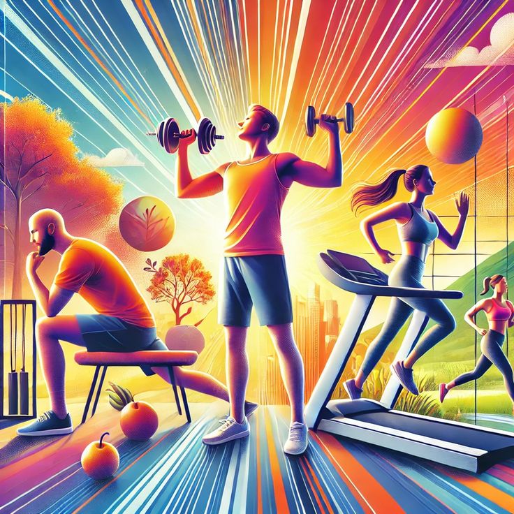 Layered abstract shapes suggesting steady movement